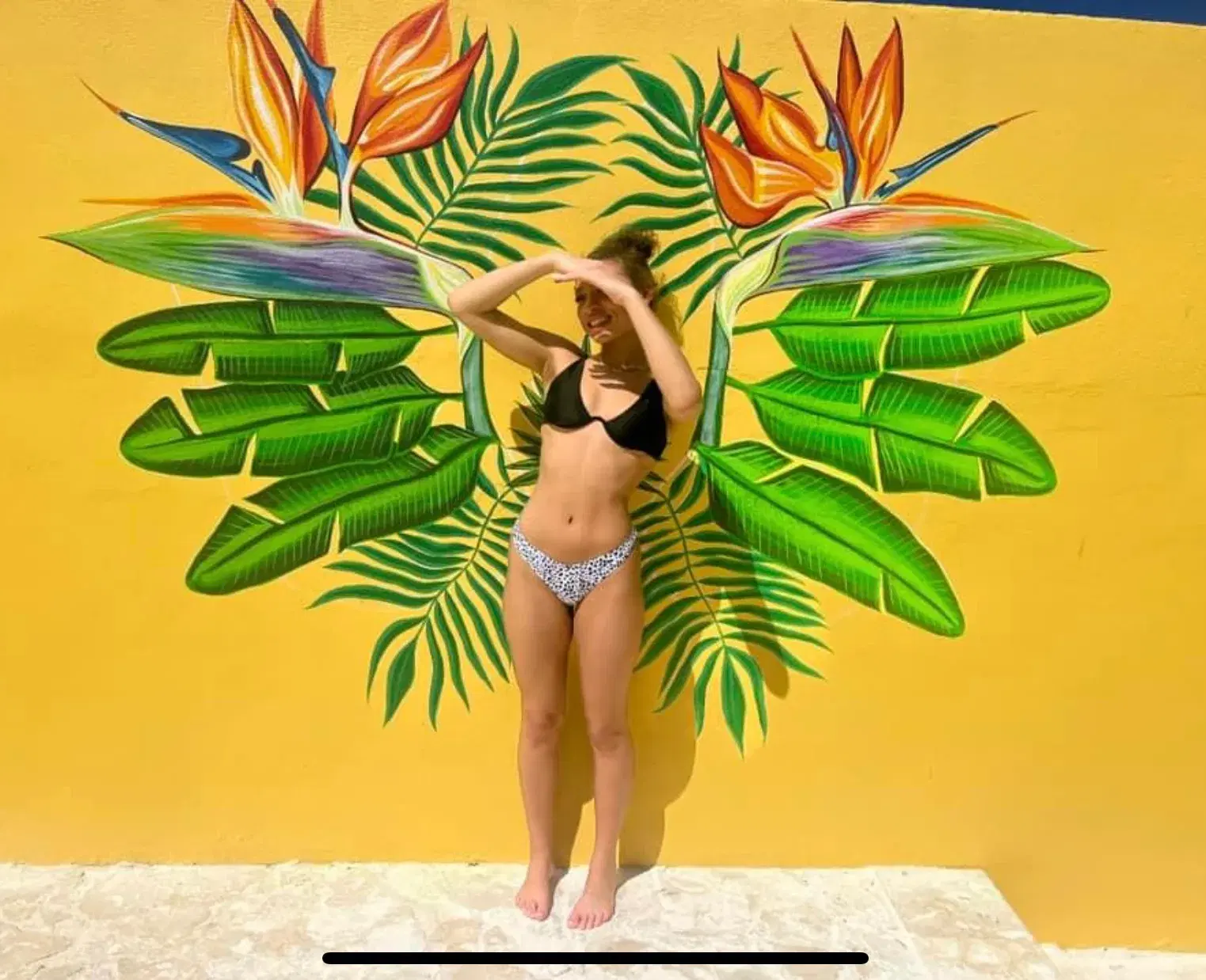 Hand-painted mural by Courtney Edwards