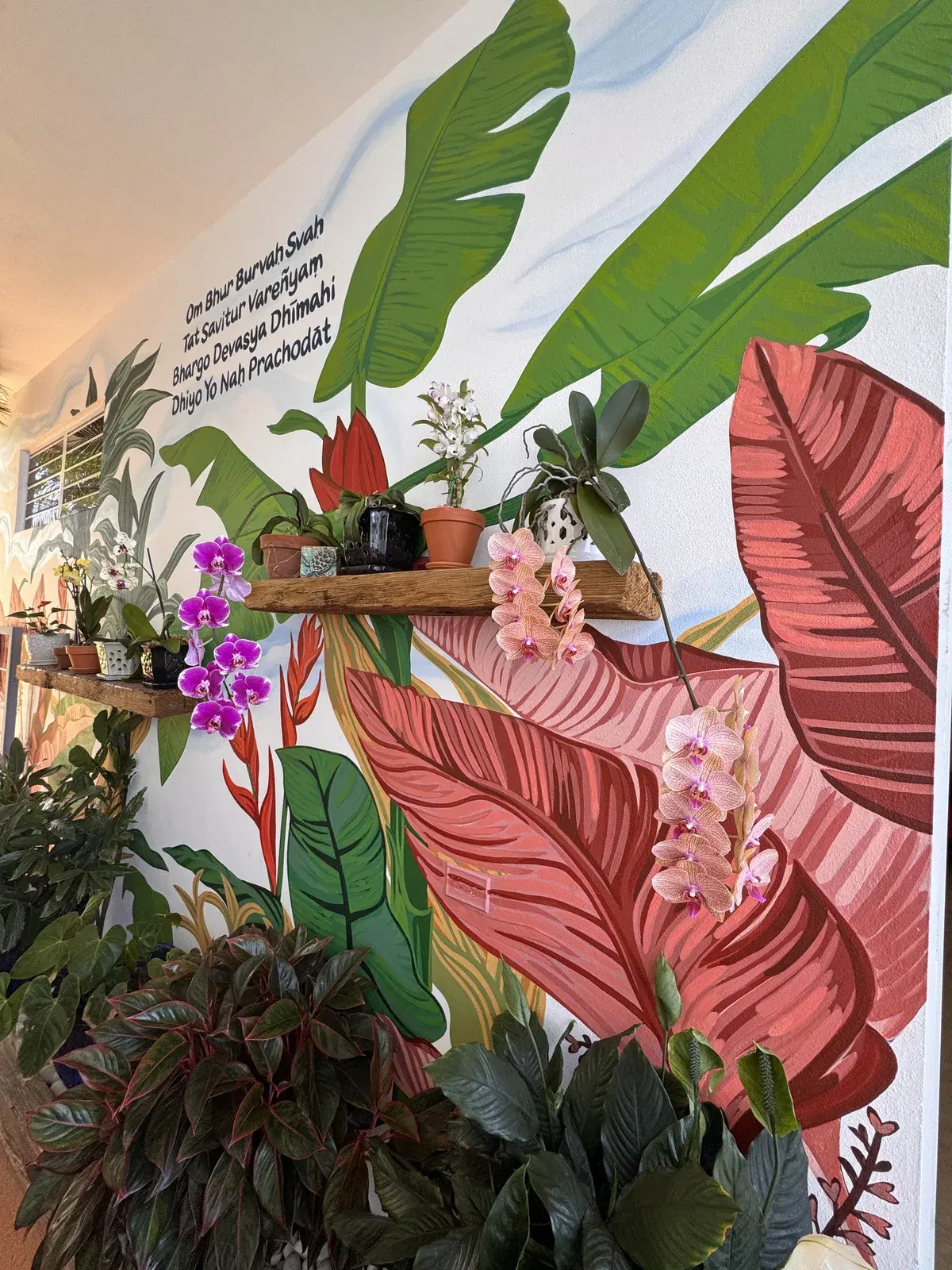 Hand-painted mural by Courtney Edwards