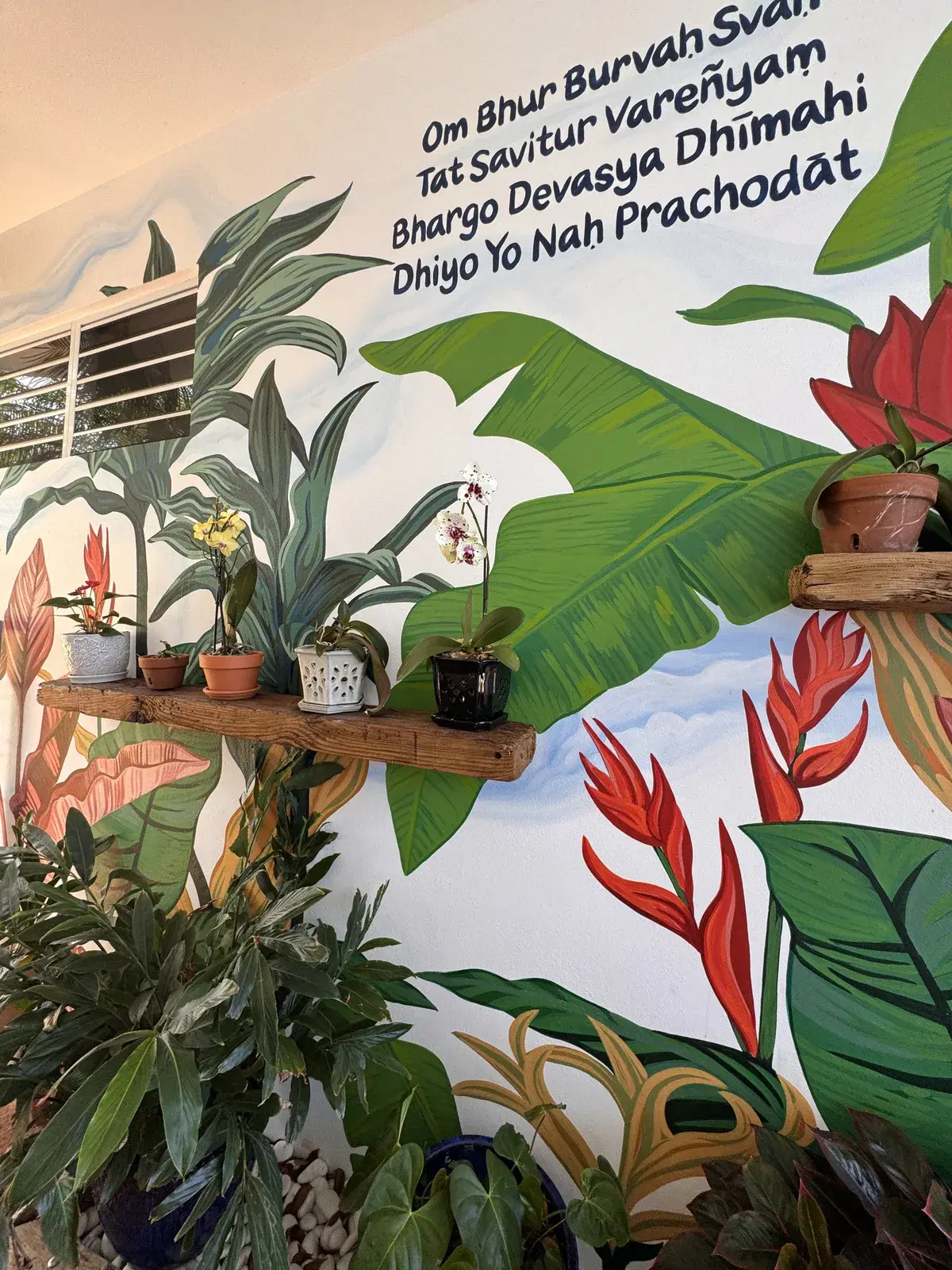 Hand-painted mural by Courtney Edwards