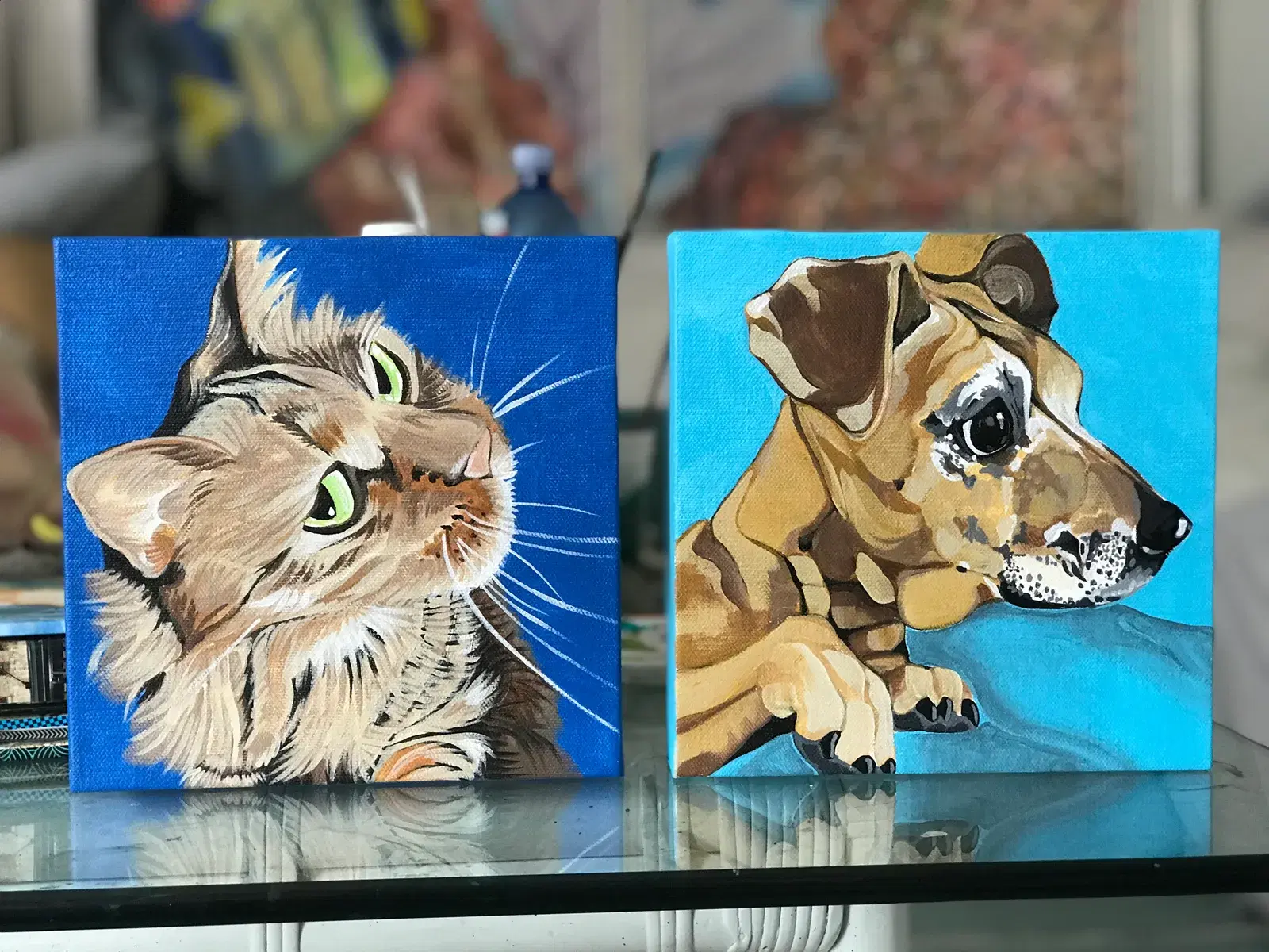 Finished commissioned painting by Courtney Edwards