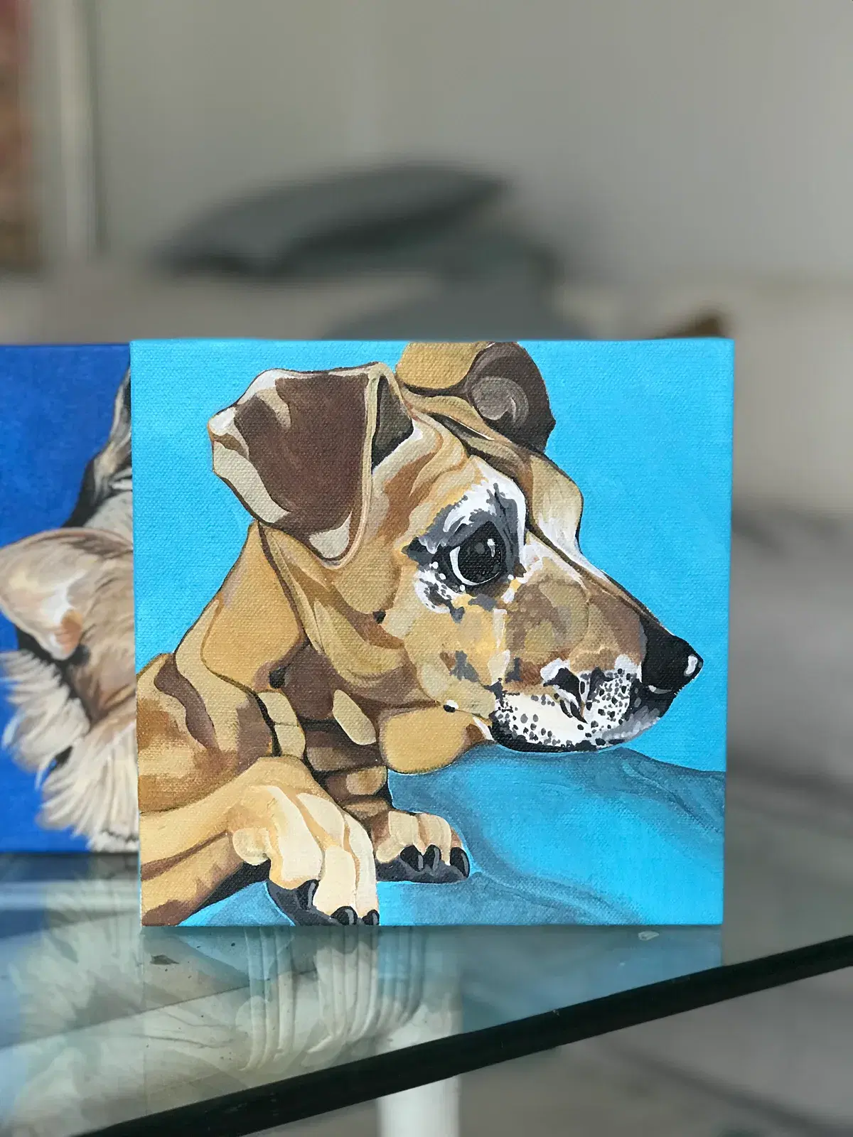 Finished commissioned painting by Courtney Edwards